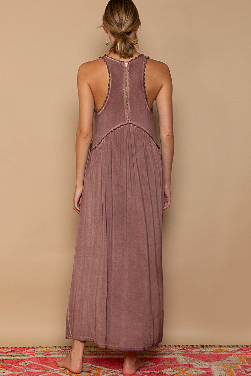 Backstage Beauty Racerback Knit Maxi Dress