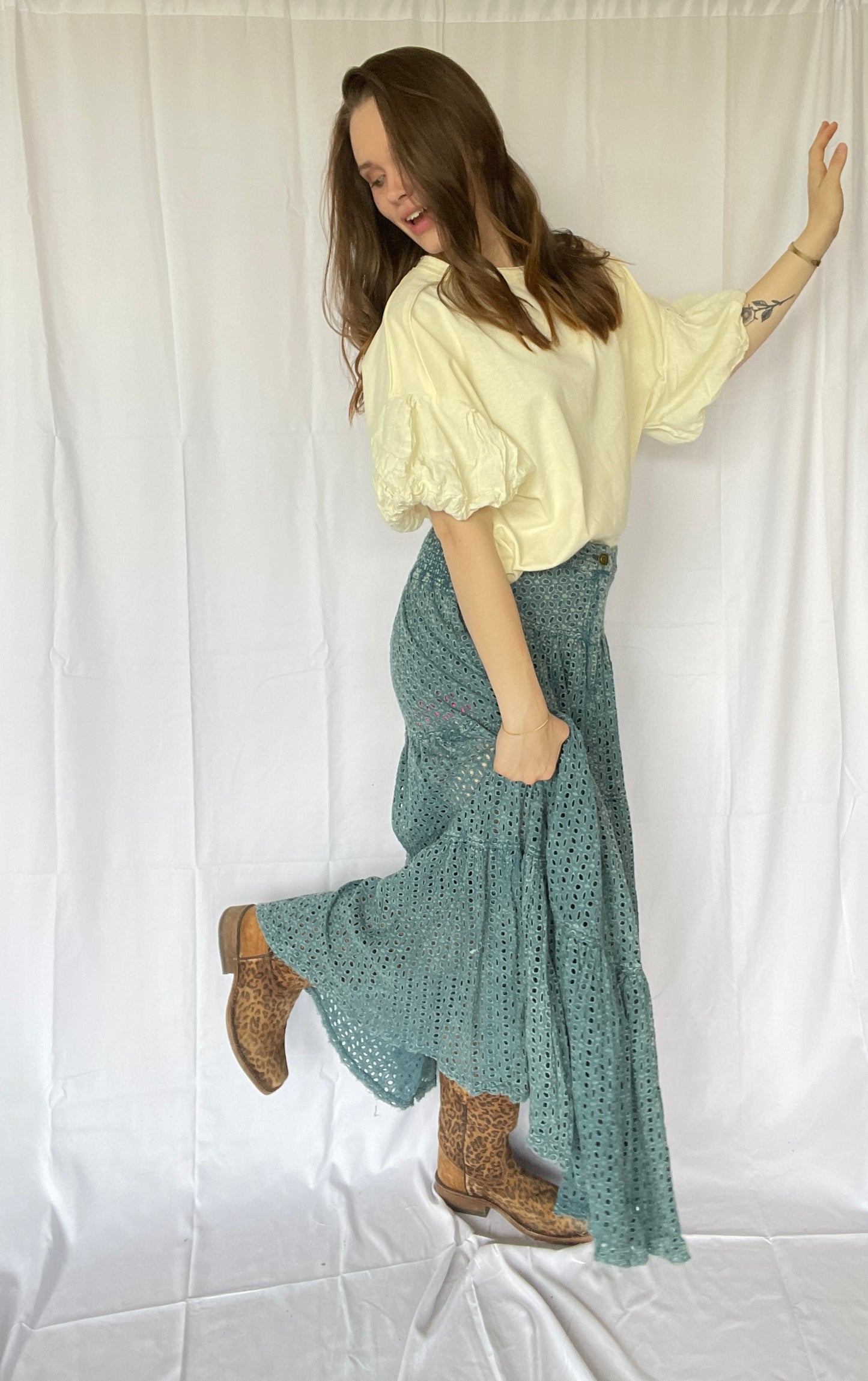 Western Lady Tiered Skirt
