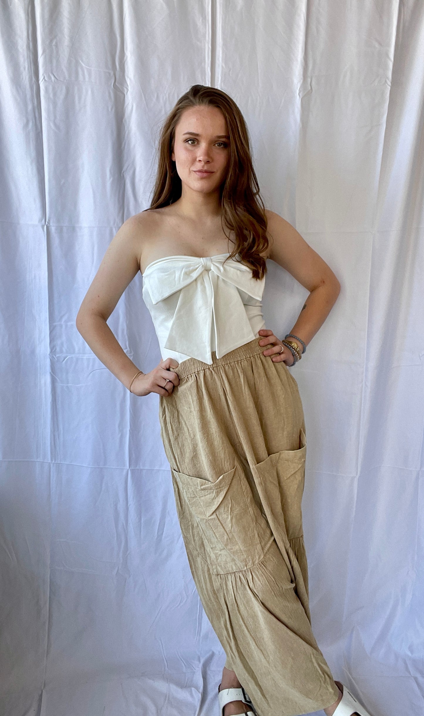 Ivory Bliss Bow Top