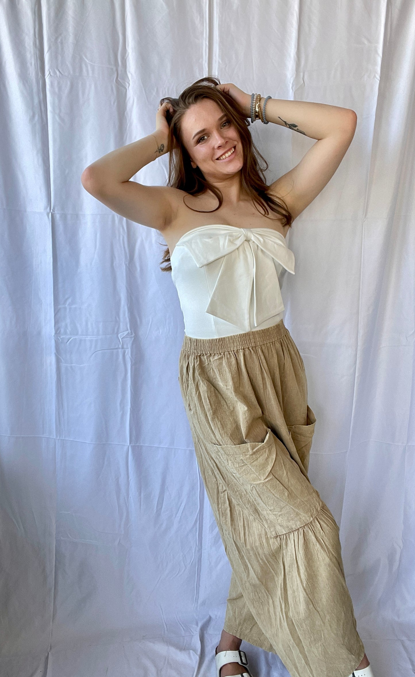 Ivory Bliss Bow Top