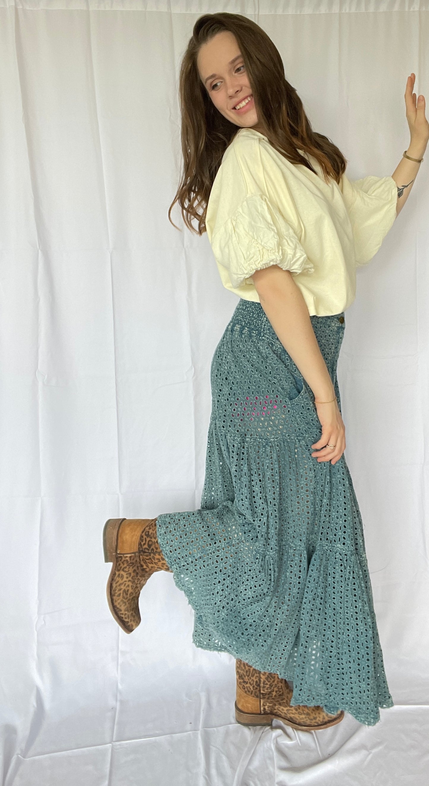 Western Lady Tiered Skirt