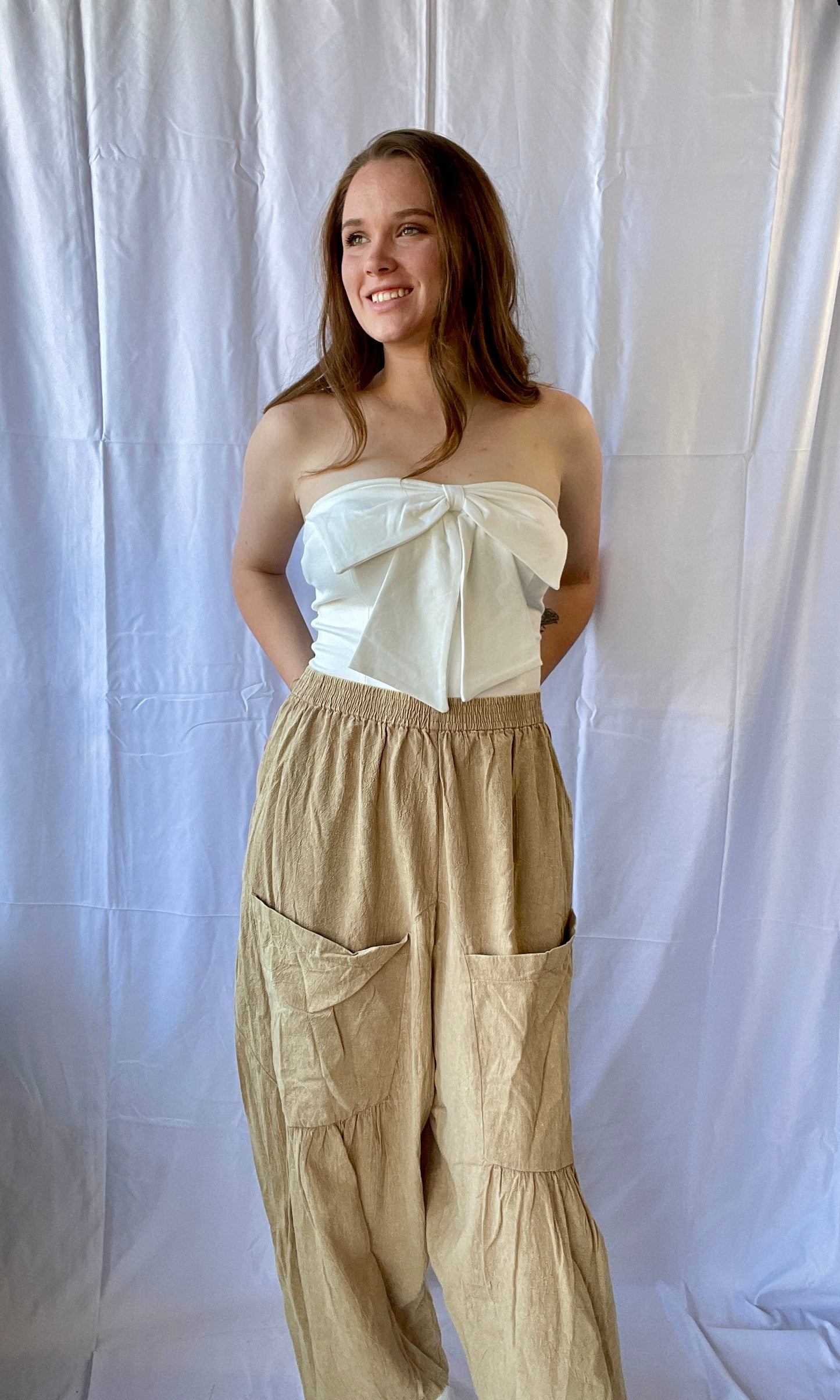 Ivory Bliss Bow Top