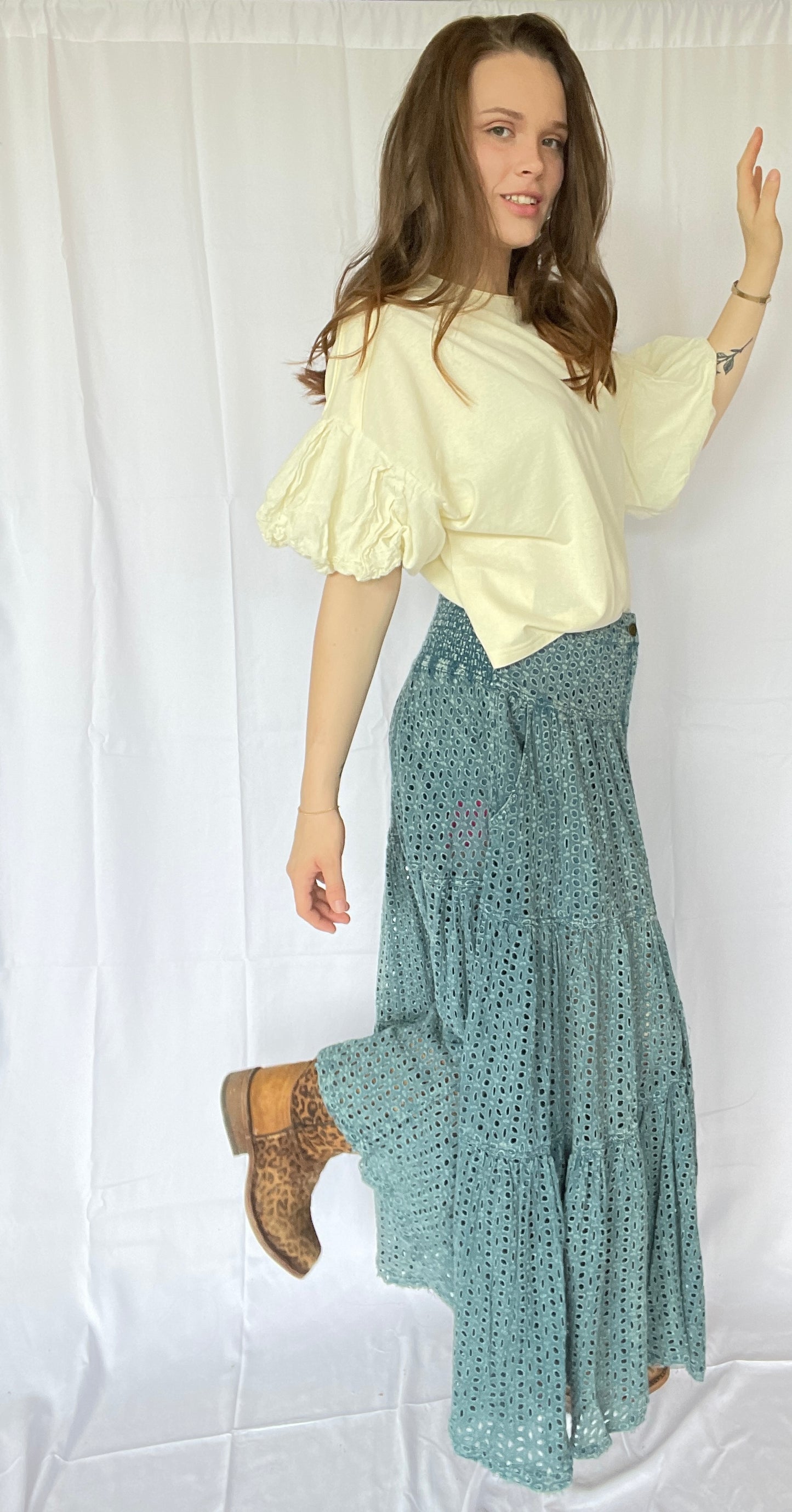 Western Lady Tiered Skirt
