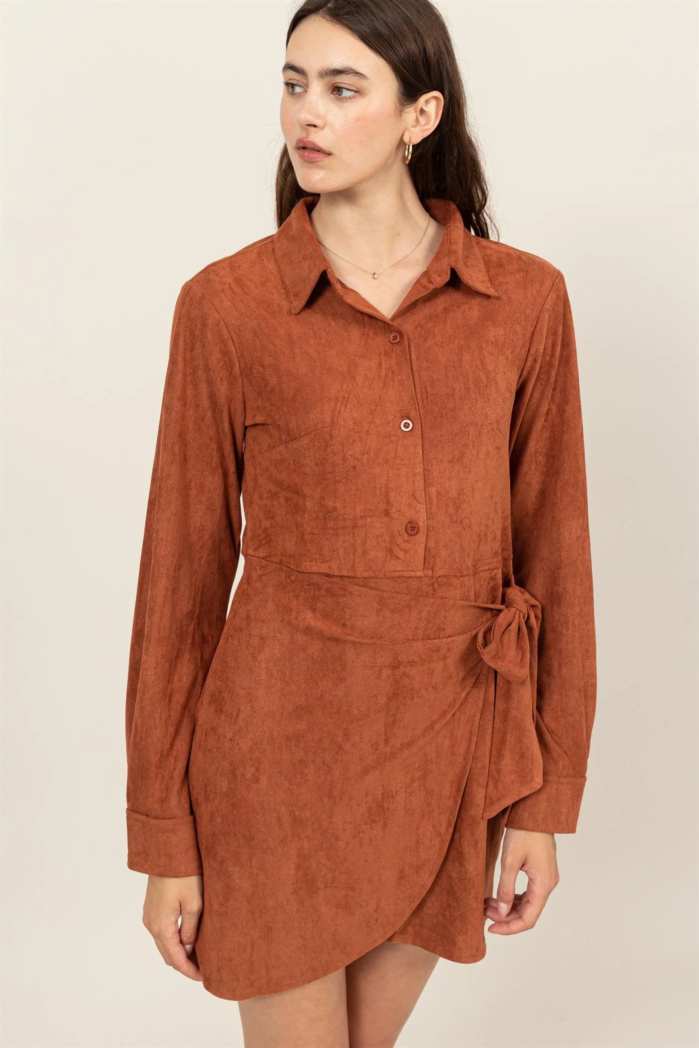 Autumn Breeze Wrap Dress