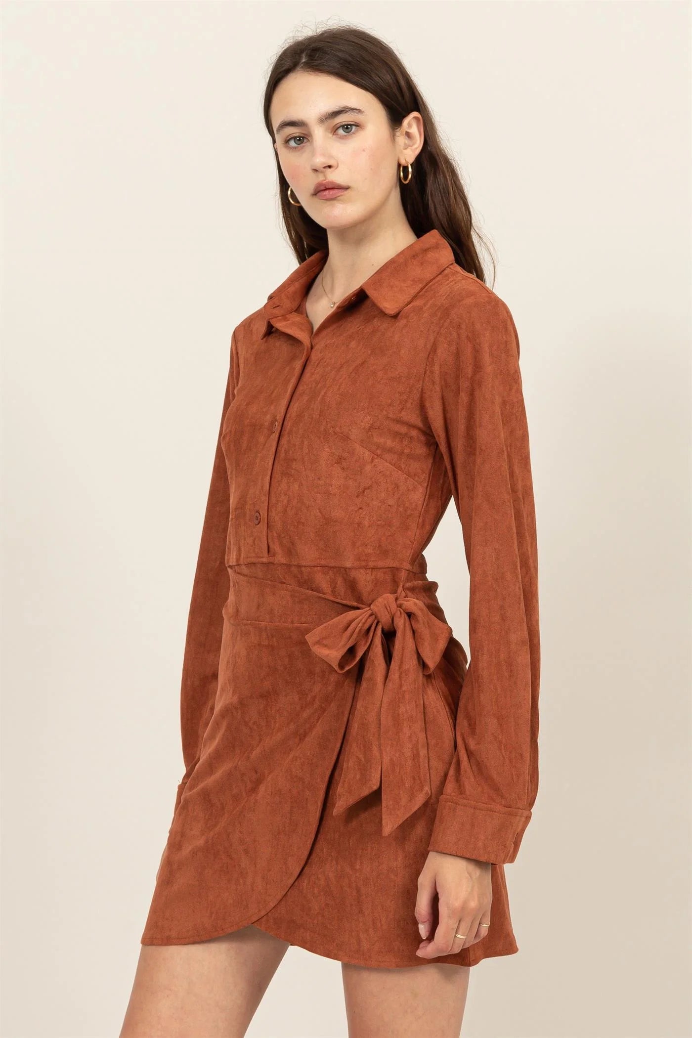 Autumn Breeze Wrap Dress