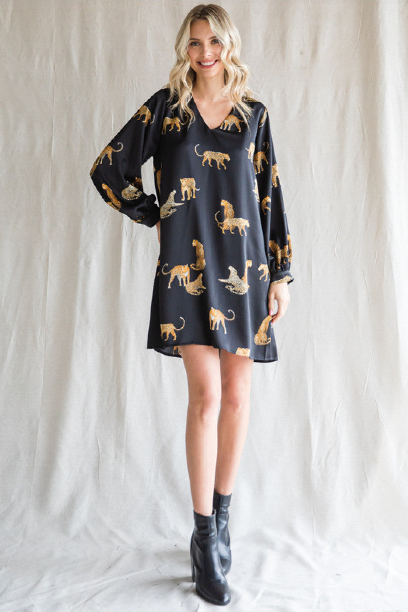 In The Wild Satin Dress