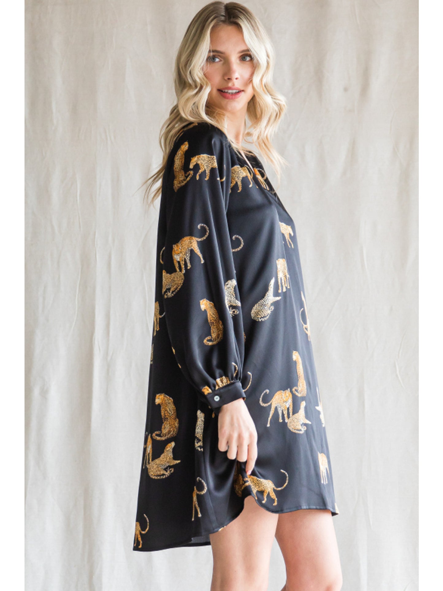 In The Wild Satin Dress