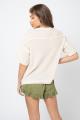 Waffle Knit Pocket top