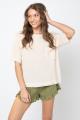 Waffle Knit Pocket top