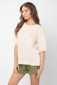 Waffle Knit Pocket top