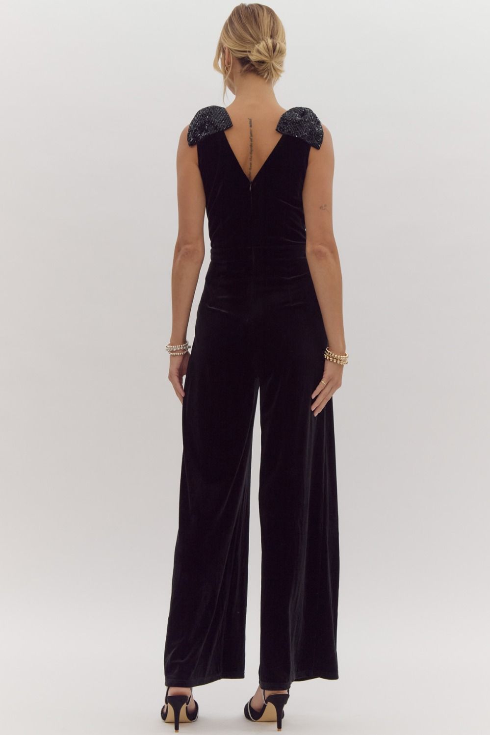 Midnight Glam Velvet Jumpsuit