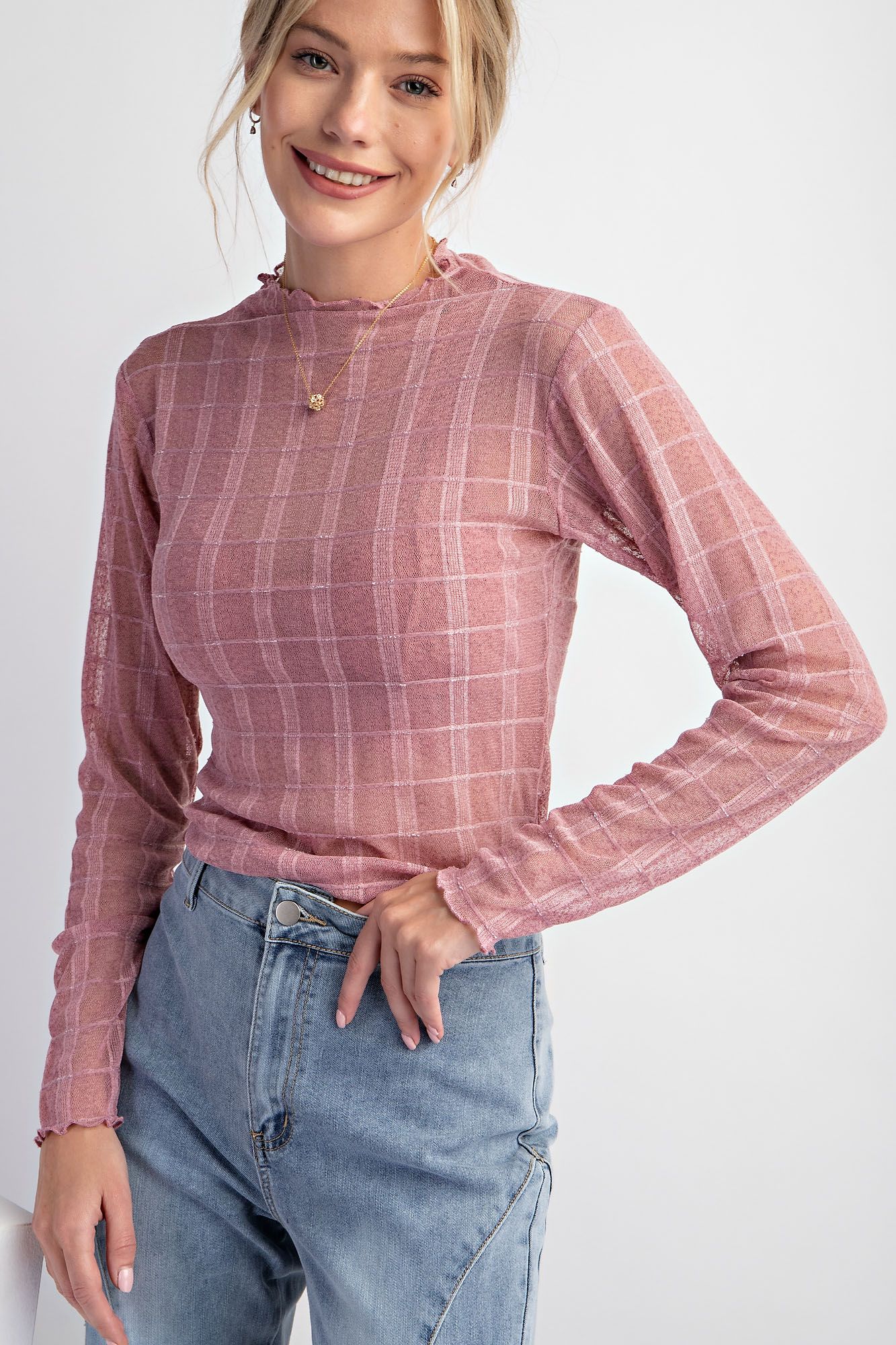 Mauve Loving Layering Top
