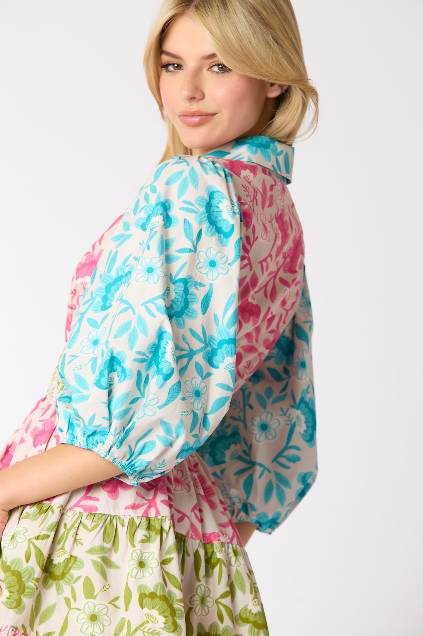 Summer Meadow Button-Down Dress