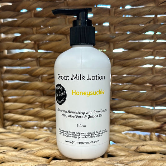 Grumpy Ole Goat- Goat Milk Lotion- Honeysuckle