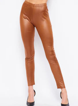 Vegan Leather Liquid Leggings