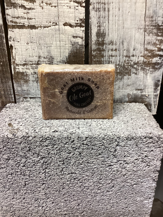 Grumpy Ole Goat- Goat Milk Soap- Redwood & Saffron