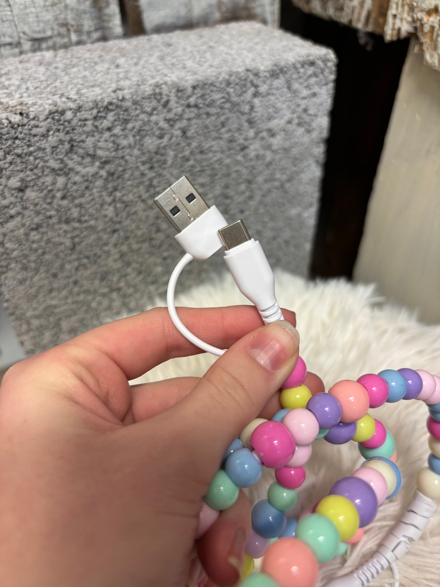 Beaded Phone Chargers