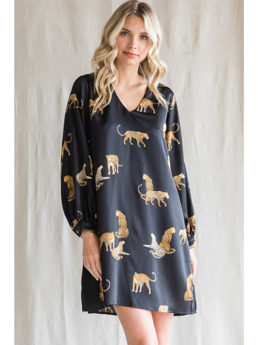 In The Wild Satin Dress