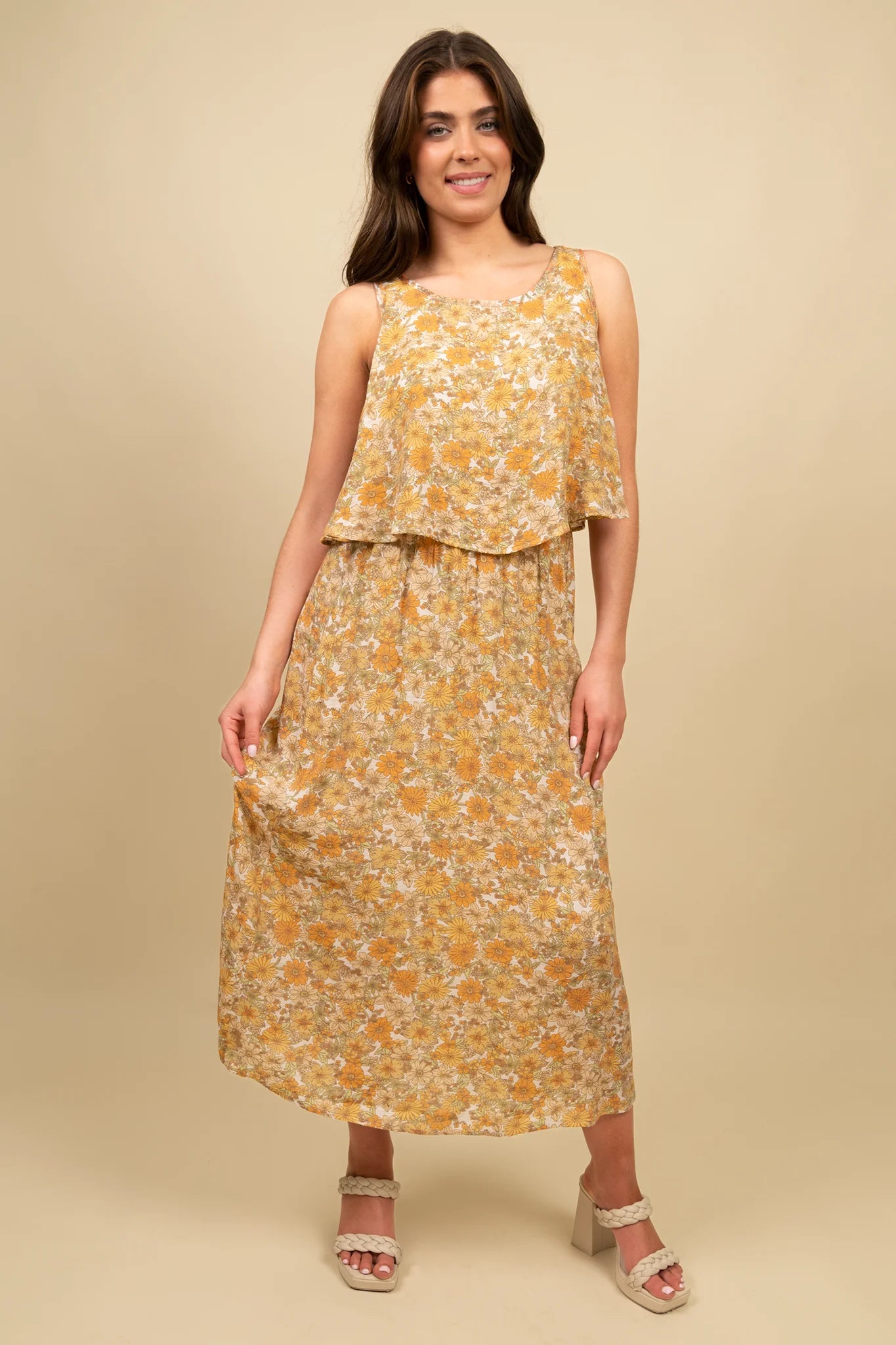 S/L Popover Maxi Dress