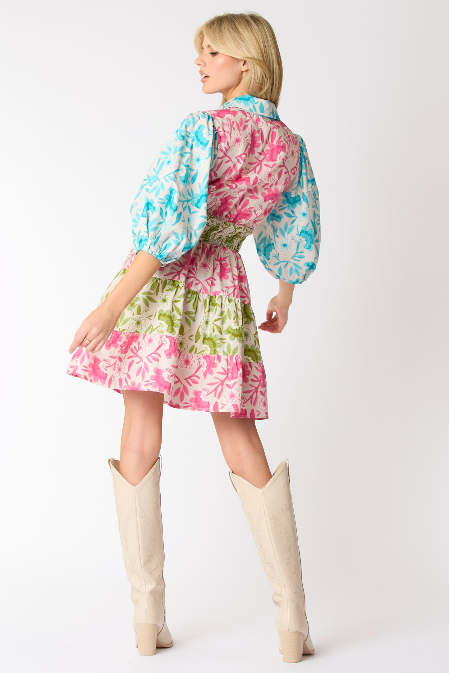 Summer Meadow Button-Down Dress