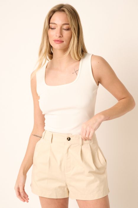 Slinky Knit Scoop Neck Top