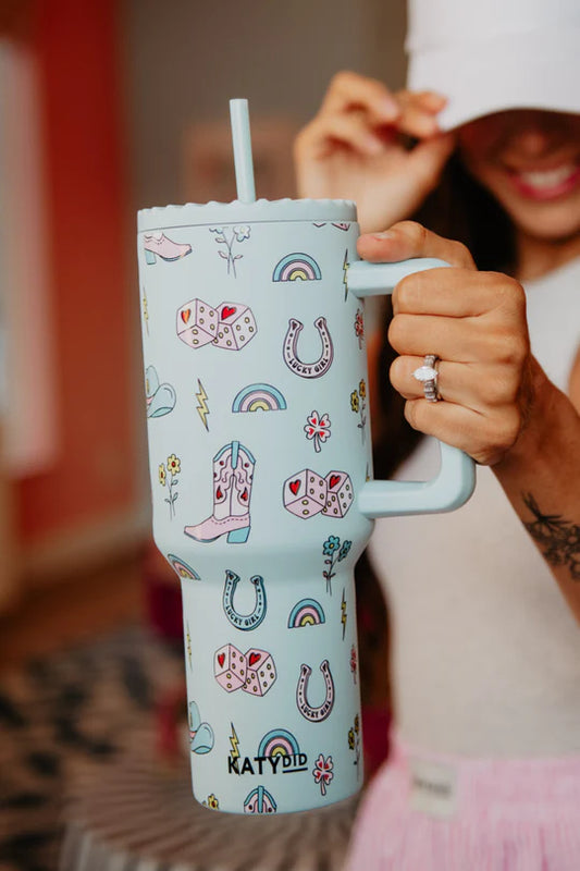 Lucky Girl Western 38oz Tumbler