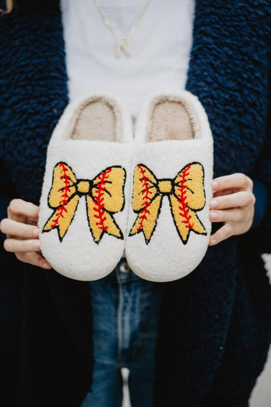 Softball Bow Slipper